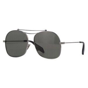 New ALEXANDER MCQUEEN Grey Square AM0088S 001 Sunglasses Women